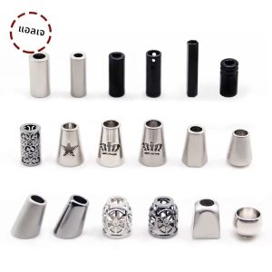 10pcs คุณภาพสูงโลหะ Stopper สายไฟเชือกปลายล็อค Lanyard คลิปสําหรับกระเป๋าเป้สะพายหลัง Drawstrings อุปกรณ์เสริม DIY