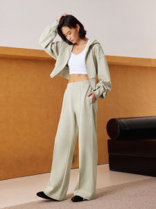 BODYDREAM | Double-faced Knitted Slimming Loose Straight Casual Pants For Autumn And Winter