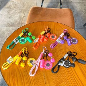 2025 สุดฮอต! พวงกุญแจฟิตเนส บาร์เบล พวงกุญแจยกน้ำหนัก จี้ซิลิโคนรูปแผ่นน้ำหนัก ของขวัญสำหรับออกกำลังกาย ของขวัญสำหรับคนรักการออกกำลังกาย ของขวัญสำหรับใส่กระเป๋า