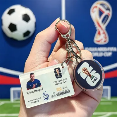 Bandai | FIFA Official 2026 World Cup Trophy Keychain Authentic World Cup Merchandise Football Fan Gift Pendant