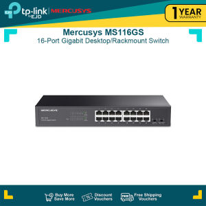 Mercusys MS116GS 16-Port Gigabit Desktop/Rackmount Switch | TP-Link by EJD