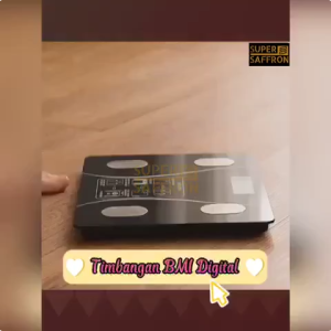 Timbangan Badan Digital USB Charge 180 KG Anti Pecah Layar LCD Pengukuran Akurat Body Weight Scale