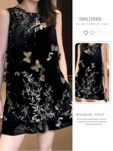 Shalldoer | Bộ đồ hai mảnh thời trang mùa hè mới cho nữ áo không tay che giấu mỡ quần ngắn cạp cao phong cách quốc gia chất liệu cotton pha trộn