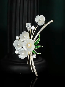 Trâm Cài Áo Hoa Thủy Tiên Sang Trọng Quí Phái CATHUYTIEN1