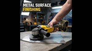 125mm Cordless Brushless Angle Grinder 9000RPM for Metal Wood Cutting Polishing with 20V Lithium Battery Compact Power Tool