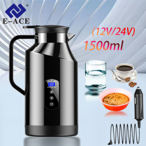 Car Mounted Kettle 12v24v Electric Kettle For Trucks 1500ML Large Capacity Insulated Car Boiling Water Coffee Instant Noodles