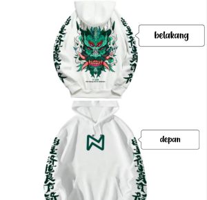 ayu dia cahaya store EXLUSIVE HOODE SWEATER JUMPER pullover DTF premium hitam putih//Sweater fit to M L XL XXL XXXL//sweater cewek cowok Hoodie Jumper keren// jaket modern masa kini