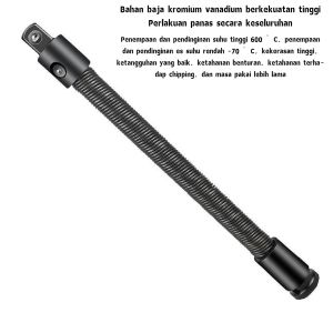 25cm35cm Wrench Extension Rod / Fleksibel Bor Impact / Extender Soket Shaft Flexible