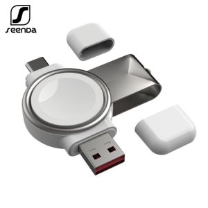 JOMAA Portable Watch Wireless Charging USB-A Type-C Dual Interface For Apple Watch I-watch