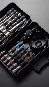 Mata Obeng Screwdriver Magnet Set 27 Pcs Bit Hex Impact Driver Bor Holesaw Mata Obeng Bintang Magnet Baja CRV