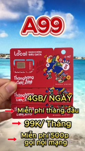 Sim 4G Mobi Gói A79 Data 3GB/ngày Tốc Độ Cao - Sử Dụng 1 Tháng Đầu Miễn Phí - Chuyên Dùng Cho Khách Du Lịch - Phí Gia Hạn Chỉ 79k/tháng . FREESHIP - CHƯA KÍCH HOẠT.