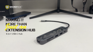 Hub Chuyển Đổi MicroPack EXPAND MDC-N6T 6 in 1 kết nối Type-C Thiết Kế Lộ Bo Mạch Bên Trong Nhìn Hiện Đại Phong Cách