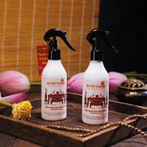Nước thơm tinh dầu quế Bồ Đề Tâm 250ml bao sái làm sạch khử mùi tẩy uế tăng vượng khí không gian thờ