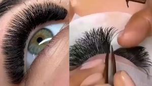 Yelix | Mi Giả Yelix Easy Fanning Mi Nối Từng Sợi Nở Hoa Nhanh Tóc Tổng Hợp Dụng Cụ Trang Điểm Dành Cho Người Lớn Nam Nữ.