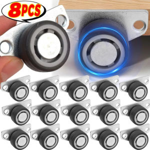 Dizoey 1/8Sets Side Mount Caster Wheels Mini Silent Rubber Furniture Castors Directional Cartwheels For Trolley Drawer Kitchen Cabinets