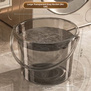 JXinJie | Transparent Durable Water Storage Bucket for Home and Dormitory Use Handheld with Lid Food Grade