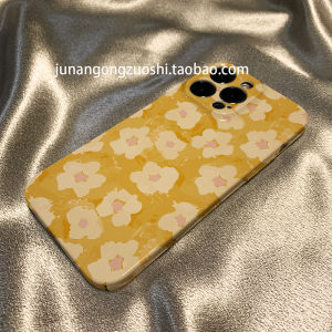 Healing Oil Painting Style Korean Japanese Flower Illustration Full Cover iPhone 17 pro Max Case Apple 17 New Model 16 pro Luxury Light Luxury