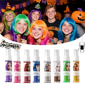 Halloween Hair Color Spray Disposable Hair Dye Spray DIY Hair Color Liquid Washable 8 colors Hair Styling Spray Beauty Makeup