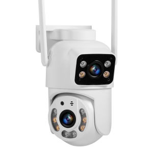 Tongwode | Fuers 10MP HD 5K Outdoor Security Camera with Dual Lens PTZ Color Night Vision Surveillance Audio Video AI Detection