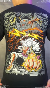 CLOWOR Luffy Gear 5th Gomu Gomu no Lightning One Piece Anime T-Shirt