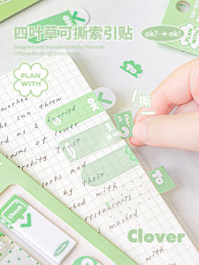 Planwith Sticky Notes Index Labels Tearable Bookmarks Small Strips for Junior And Primary School Students High Aesthetic Value