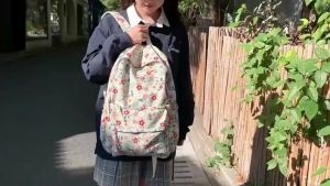 Mismi Willow Bag Tas Ransel Wanita Flower Stylish School Backpack Perempuan Korea Trendy - 38W