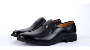 YEE 2024 MenS Leather Shoes black shoes Business Formal Wear Shoes Casual Soft Leather Shoes For Mens