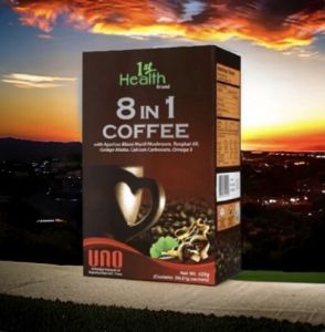 1sthealth 8 in 1 Coffee (20 sachets) For Memory Healthy Bones and Heart