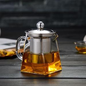 Heat-Resistant Glass Tea Pot with Filter