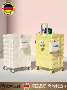 New 2025 Multi-Functional 20-Inch Boarding Small Pull Rod Large Capacity Travel Password Leather Suitcase Fashion Trend