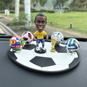 Ronaldinho Football Star Collectible Figure Birthday Gift Car Decoration Soccer Legend Miniature Memorabilia Fan Gear