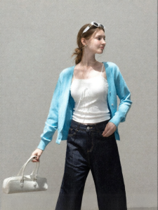 Cantonstory | V-Neck Slim Fit Light Sweater Cardigan