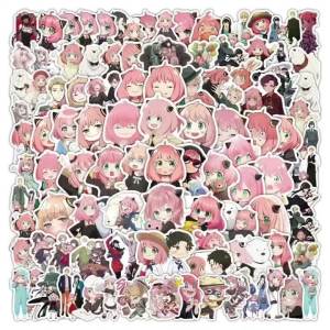 100 pieces of SPY×FAMILY stickers - Aniya cute anime character 2D decorative mobile phone notebook stickers Gift 2026