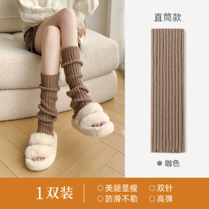 White Foot Sock Bunching Socks Womens Autumn and Winter Thickened Leg Warmer Y2g Japanese Style Calf Socks with Shark Pants Snow Boots