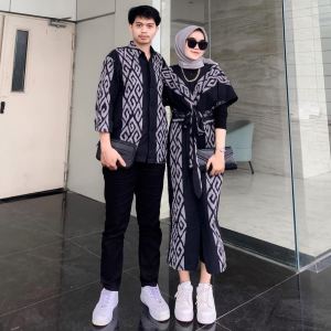 couple baju tunik clara dress & kemeja terbaru baju kondangan baju prewed kekinian