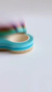 3 rolls Washi Tape 10 meter Sunset Palm Trees onBright Colored / Dual Shade / Brown and Blue Sea - BujoWorld BEACH Theme Japanese Adhesive Masking