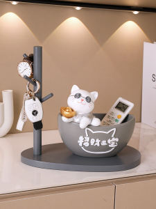 Lối Vào Trang Trí Tượng Mèo Lưu Trữ Chìa Khóa Nhà Mới Quà Tặng Tủ Tivi Phòng Khách Tủ Giày Trang Trí Thu Hút Sự Giàu Có Mèo