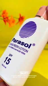 Parasol Sunscreen Lotion Spf15 120ml Melindungi Kulit Dari Sinar Matahari Terutama Uva Dan Uvb