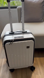 NEWรุ่น L130🇹🇭ลายแนวนอน คลาสสิค เรียบหรู 20 นิ้วเปิดด้านหน้า กระเป๋าเดินทาง 20/24/28