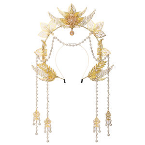 Womens Halo Crown Mary Goddess Headband Goddess Headpiece For Evening Photo Hair Hoop