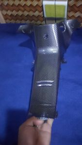 cover tengah legshild tengah kontak honda supra fit new karbon