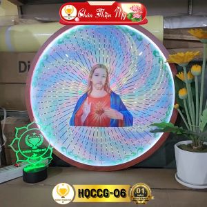 Hào Quang Cơ Công Giáo Chúa Giêsu CHÂN THIỆN MỸ Đèn Trang Trí Bàn Thờ Cho Tượng Chúa Tượng Đức Mẹ HQCCG-06
