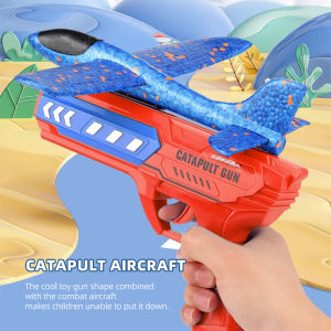 Airplane Launcher Toys for Kid Foam Glider Catapult Plane Toy for Children Outdoor Flying Toys