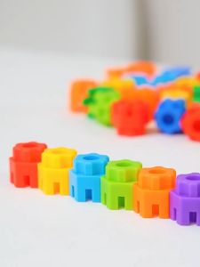 พร้อมส่งในไทย ตัวต่อของเล่น ตัวต่อบล็อค 6 เหลี่ยม 500 ชิ้น ของเล่นเสริมพัฒนาการเด็ก ตัวต่อบล็อค (ไม่มีกล่อง)