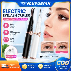 Youyuepin Chuốt mi điện Nước Nóng Lash dụng cụ uốn xoăn có thể sạc qua USB bền lâu Curl Thiết bị làm đẹp Cho Phụ Nữ Trang Điểm
