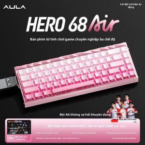 AULA | Bàn Phím Cơ Chơi Game E-sports FPS Không Dây 3 Chế Độ Công tắc Từ tính