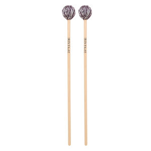 IRIN | IRIN 1 Pair Mallets with Wool Rubber Core Marimba Mallets Birch Handle Round Head Versatile Soft-Hard Tone for Marimba/Xylophone