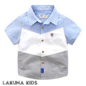 LAKUNA KIDS  KEMEJA ANAK LAKI LAKI 1-10 TAHUN KEMEJA PELANGI ANAK KEMEJA KEKINIAN TERLARIS