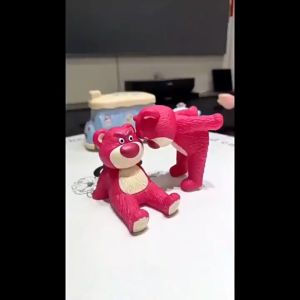 Zephyriy Vinil Pose Berbohong Boneka Beruang Stroberi Dudukan Ponsel Kartun Dekorasi Mobil Lucu