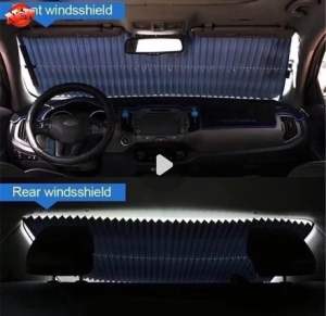70cm Car Retractable Sun Shade Windshield Curtain Windscreen Sunshade Front Rear Window Sunshield